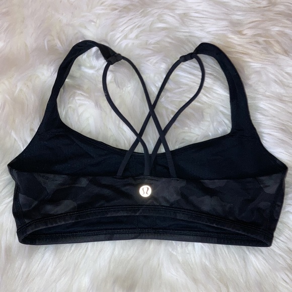 LULULEMON Camo Strappy Sports Bra Top 6 - Picture 5 of 10